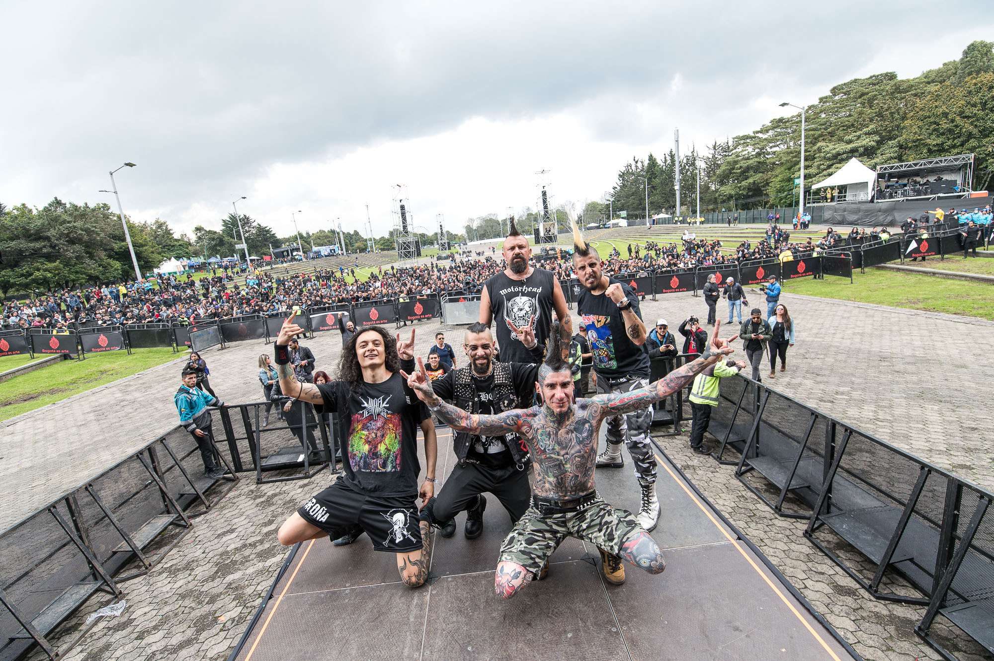 Fotografía del grupo K-rroña en el Festival Rock al parque 2022