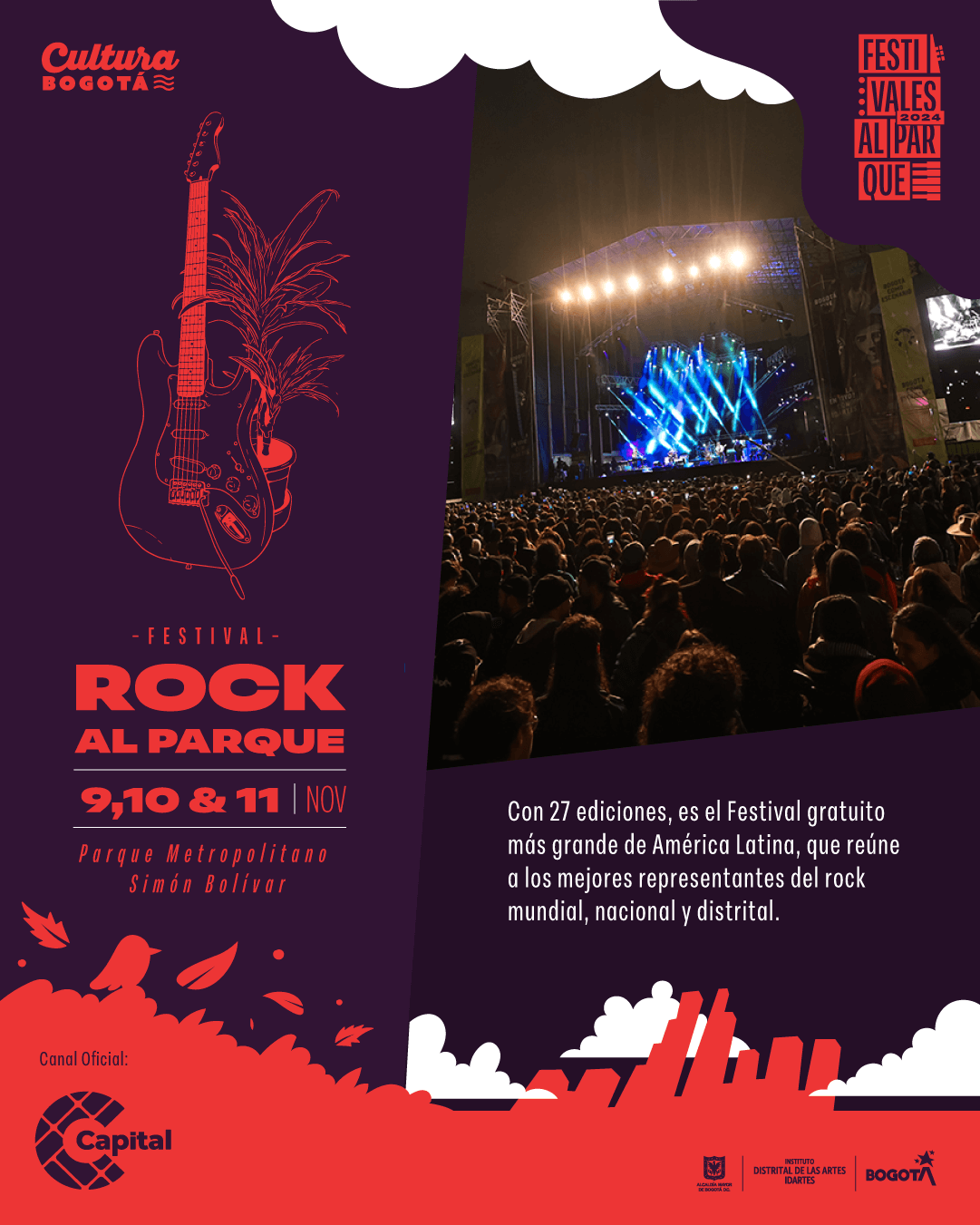 Poster Rock al Parque 2024 