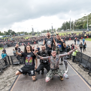 Fotografía del grupo K-rroña en el Festival Rock al parque 2022