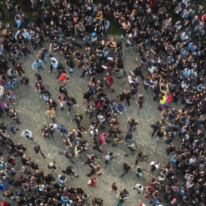 Fotografía aerea de Rock al Parque