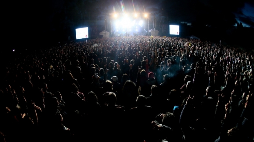 Fotografía de público más de 200 mil personas en Rock al Parque 